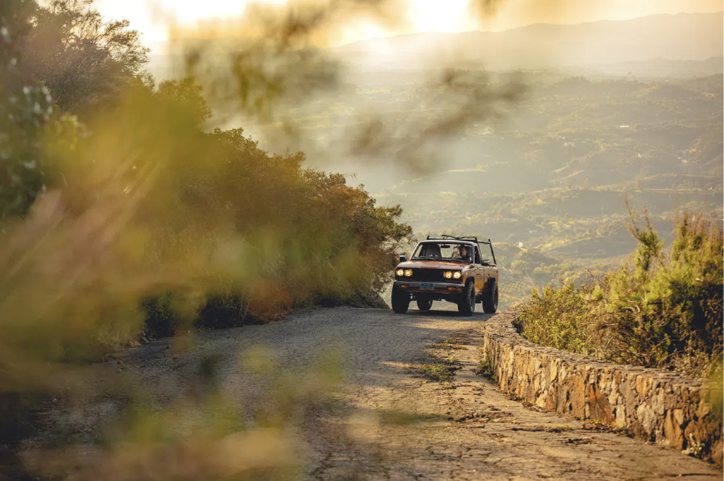 Tesla Swapped Toyota Hilux Chassis and Suspension